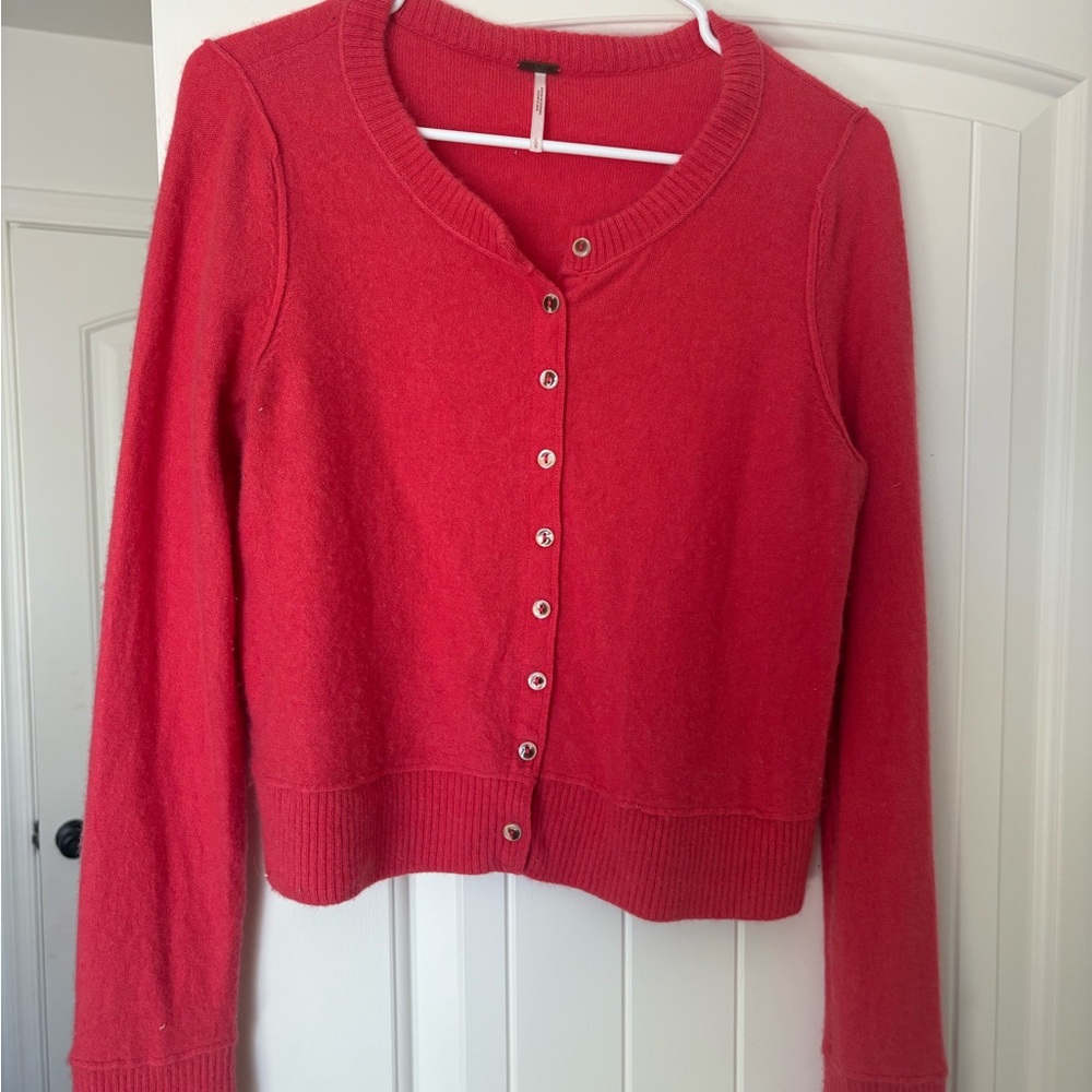 Free People Nocturnal Solid Cashmere Cardi